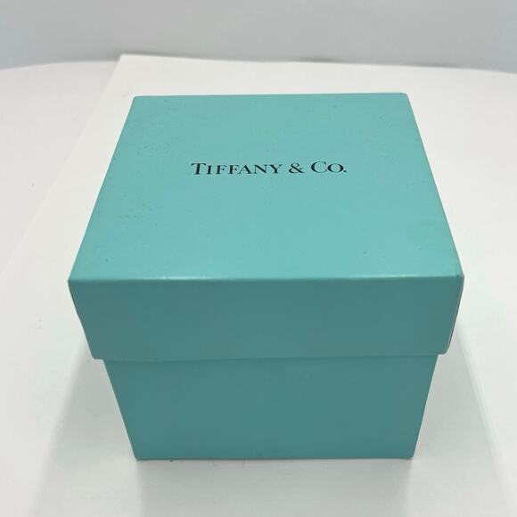 Tiffany & Co Blue Gift Box with Lid EMPTY Decorative Storage 5”x4.75”x5.25” - Picture 9 of 12
